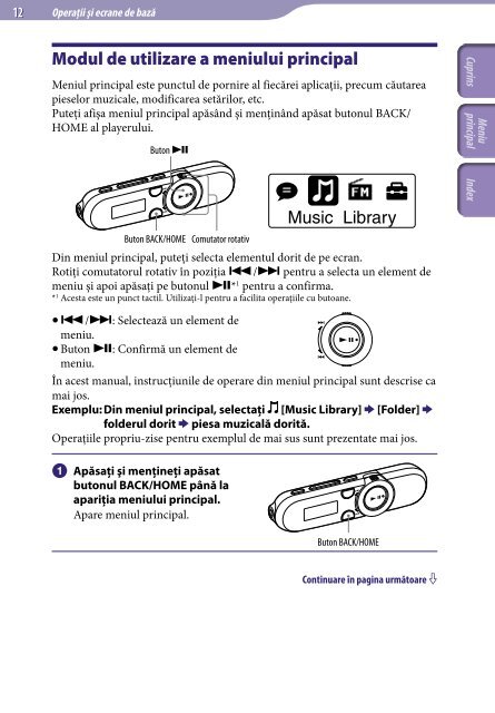 Sony NWZ-B152F - NWZ-B152F Istruzioni per l'uso Rumeno