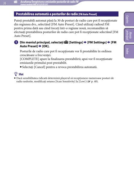 Sony NWZ-B152F - NWZ-B152F Istruzioni per l'uso Rumeno