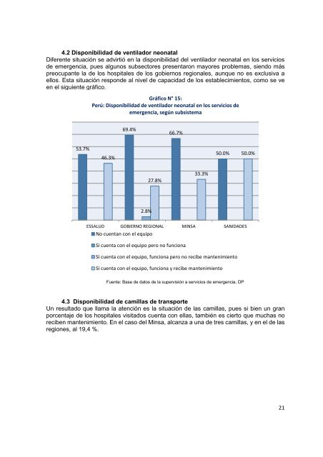 establecimientos de salud públicos y el acceso a medicamentos esenciales