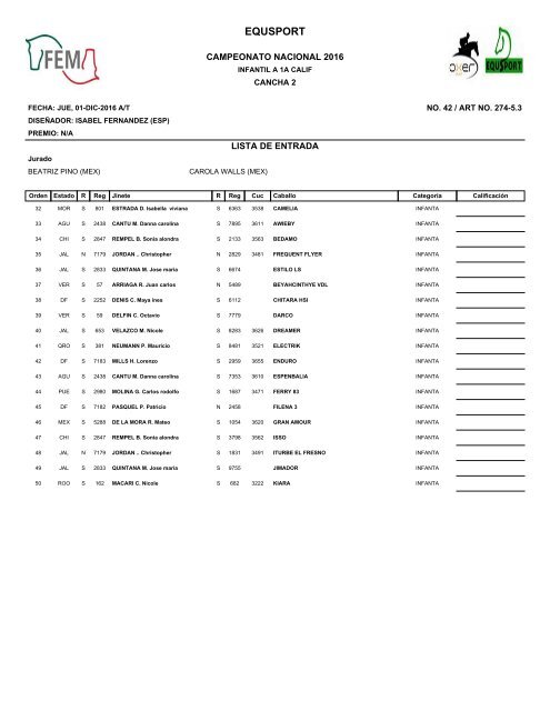 PROGRAMA CAMPEONATO NACIONAL 2016