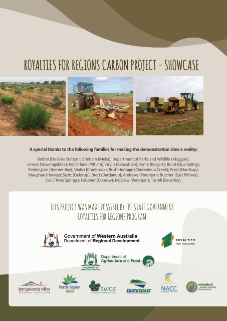 Royalties for RegionS Carbon Project - showcase