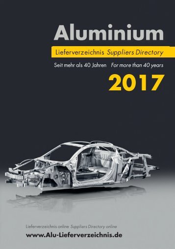 ALuminium Lieferverzeichnis 2017