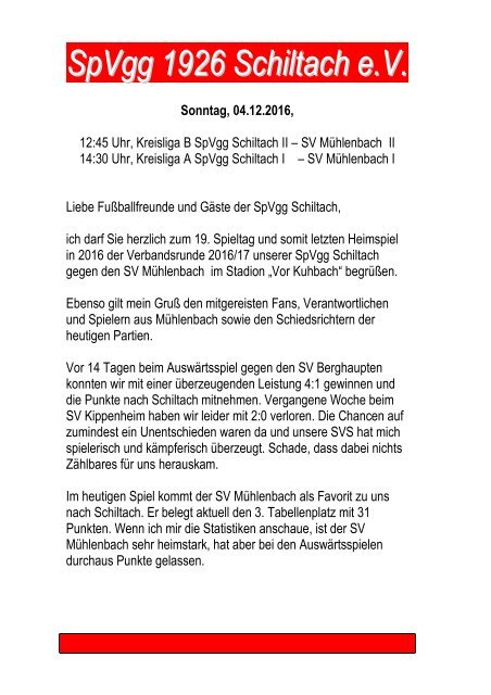 04.12.2016, SpVgg - SV Mühlenbach