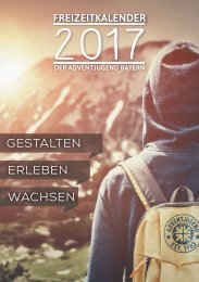 Freizeitkalender 2017 der Adventjugend Bayern
