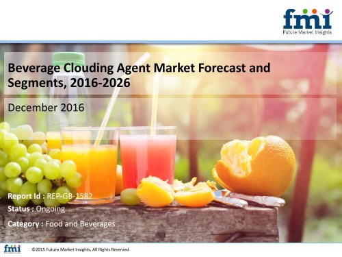 Beverage Clouding Agent Market