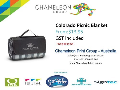 Colorado Picnic Blanket - Chameleon Print Group