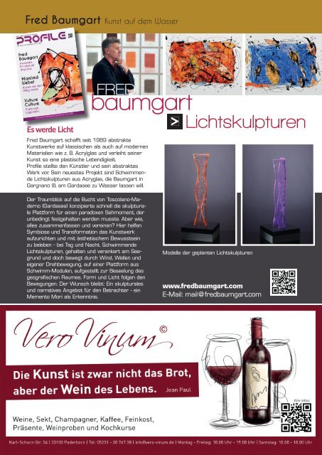 Profile Nr. 9 - Kunst und Kulturmagazin