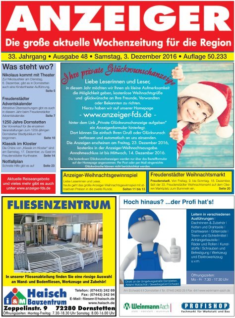 Anzeiger Ausgabe 48/16