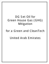 Project brief - GHG mitigation and CleanTech for UAE