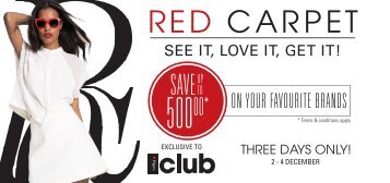 Edgars Club Members Red Carpet Vouchers