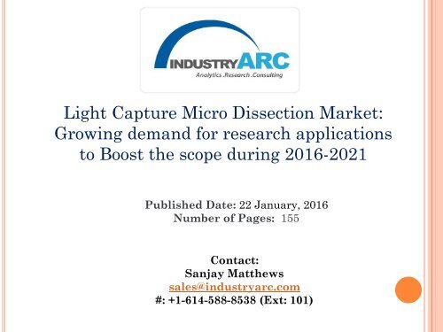 Laser Capture Market Analysis