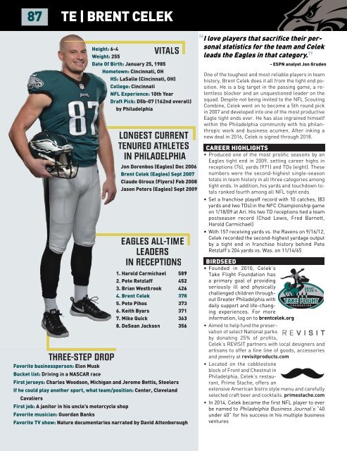 EAGLES GAME NOTES