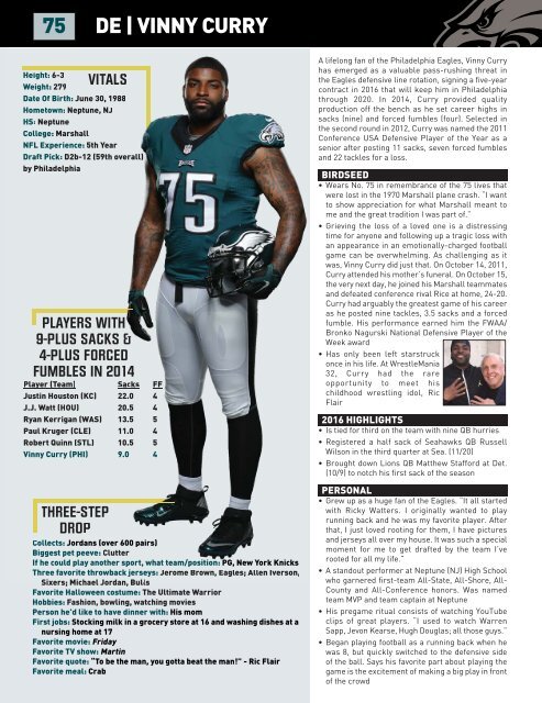 EAGLES GAME NOTES