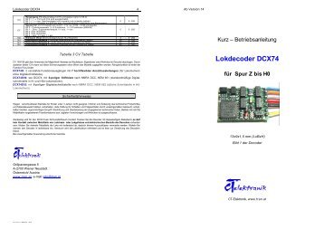 Lokdecoder DCX74 - Krois-Modell