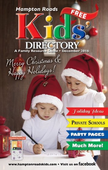 Hampton Roads Kids' Directory: December 2016