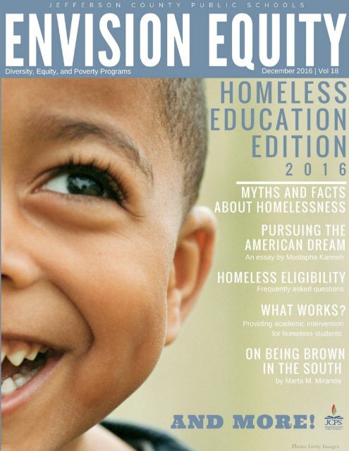 Envision Equity - December 2016 Special Homeless Education Edition 