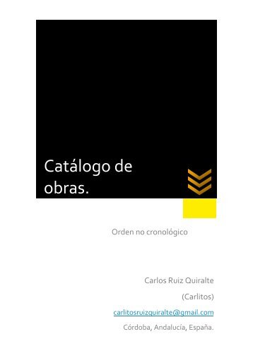 Catalogo de obras