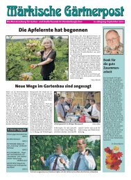 Artikel (PDF) lesen - Kreisverband Luckenwalde der Gartenfreunde eV