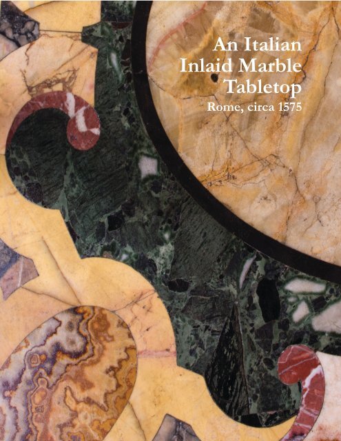 Italian Inlaid Marble Tabletop