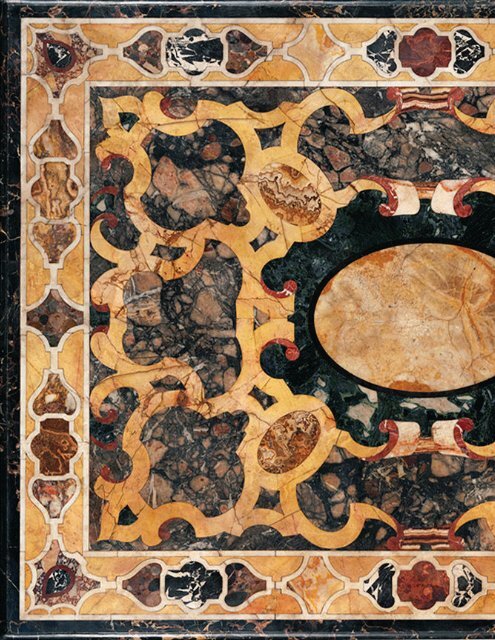 Italian Inlaid Marble Tabletop