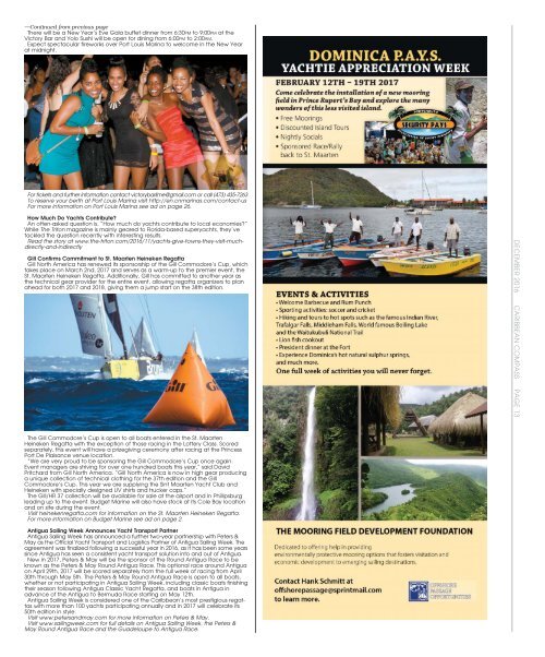 Caribbean Compass Yachting Magazine December 2016