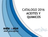 CATALOGO ACEITES Y QUIMICOS 2016