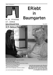 ERlebt 05/2009 - Pfarre St. Anna Baumgarten