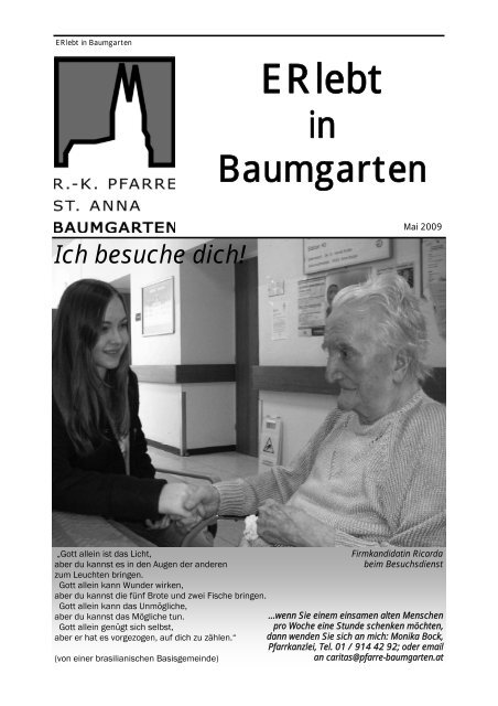 ERlebt 05/2009 - Pfarre St. Anna Baumgarten