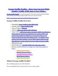 Group Traffic Profits review and (COOL) $32400 bonuses