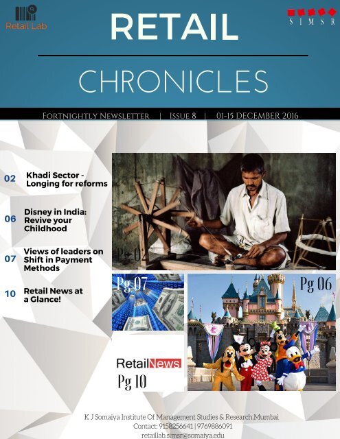 Retail Chronicles Issue8 (01-15 December 2016)