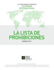 LA LISTA DE PROHIBICIONES