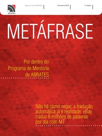 Revista ABRATES - DEZEMBRO 2016 - 2ª Edição