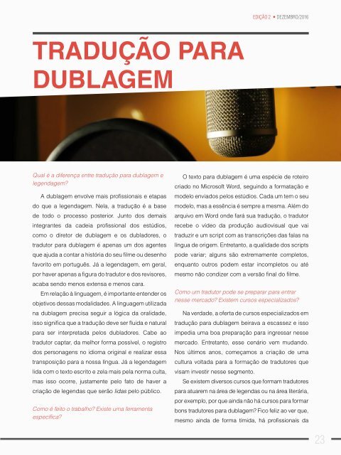 Revista ABRATES - DEZEMBRO 2016 - 2ª Edição