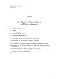 The OECD classification of taxes and interpretative guide