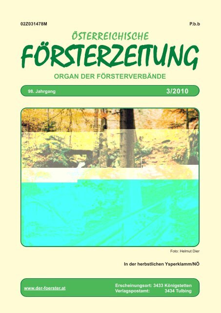 3/2010 - Der Verband Österreichischer Förster