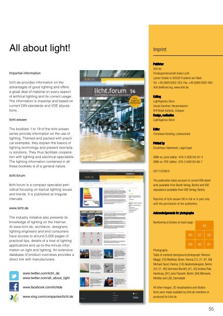 licht.wissen No. 06 "Shop Lighting - Attractive and Efficient"