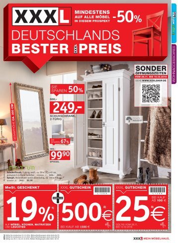 XXXL -50% Auf alle Möbel in diesem Prospekt 