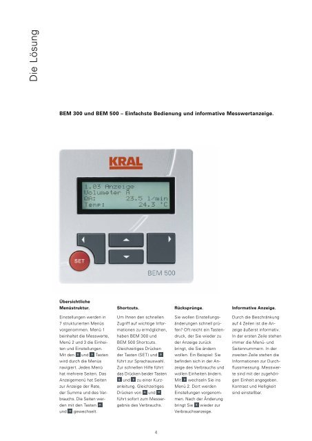 KRAL Elektronik BEM 300 und BEM 500.