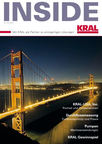 KRAL Gewinnspiel Durchflussmessung KRAL-USA, Inc. Pumpen