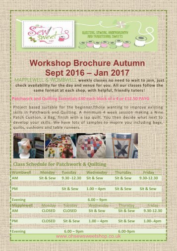 workshop brochure Autumn 2016 both jeff2 final