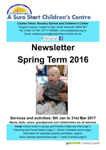Caister Children%27s Centre Programme Jan to Mar 17