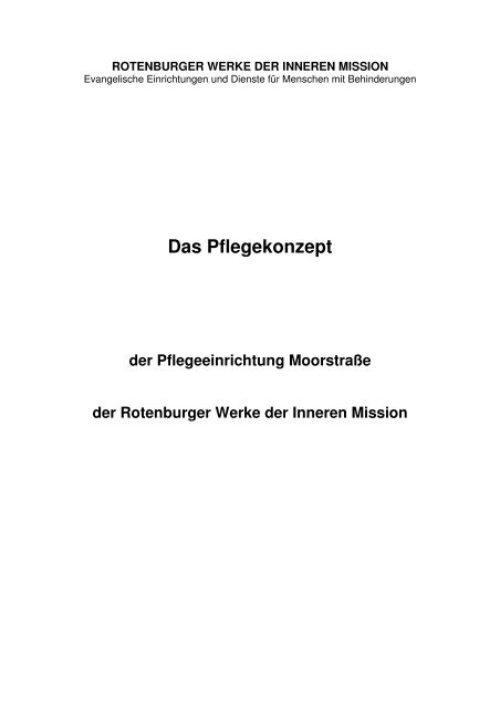 Konzept Fachpflege - Rotenburger Werke der Inneren Mission