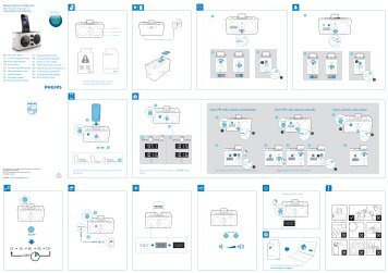 Philips Radio-rÃ©veil pour iPod/iPhone - Guide de mise en route - DEU