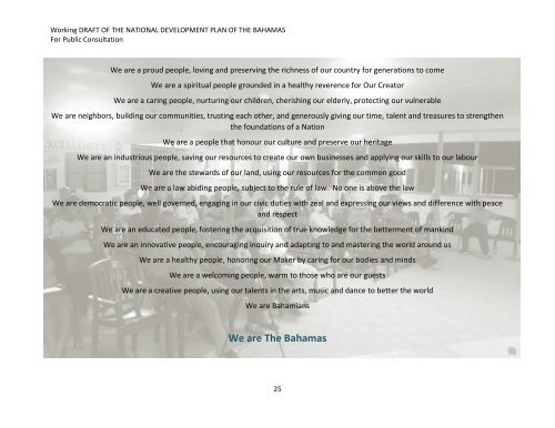 Working DRAFT OF THE NATI