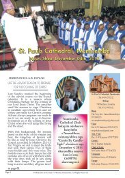 Namirembe Cathedral Newssheet -December 4, 2016