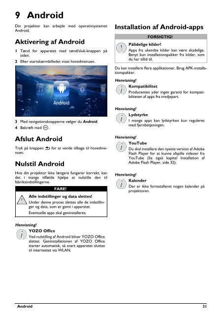 Philips PicoPix Projecteur de poche - Mode d&rsquo;emploi - DAN