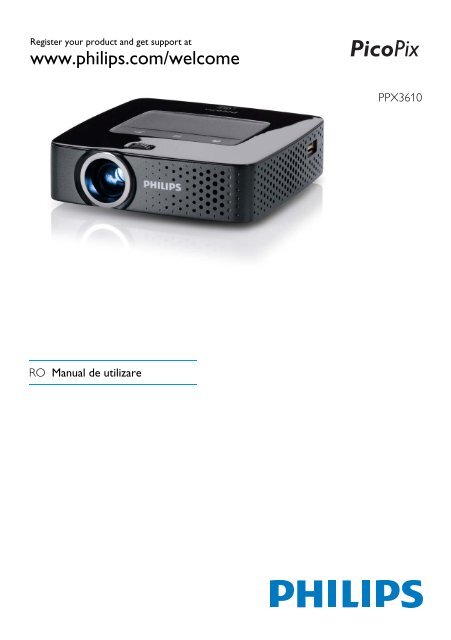 Philips PicoPix Projecteur de poche - Mode d&rsquo;emploi - RON