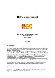 Betreuungskonzept - ASB Wohnen und Pflege GmbH in Hessen