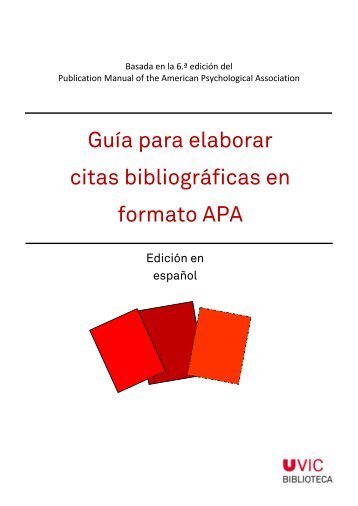 Guía para elaborar citas bibliográficas en formato APA