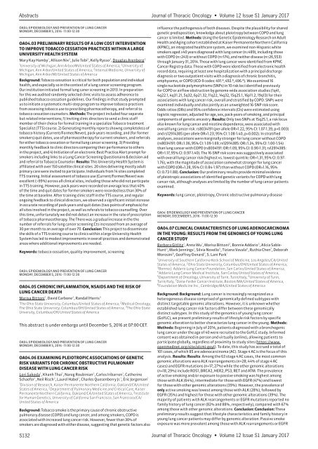 Journal Thoracic Oncology